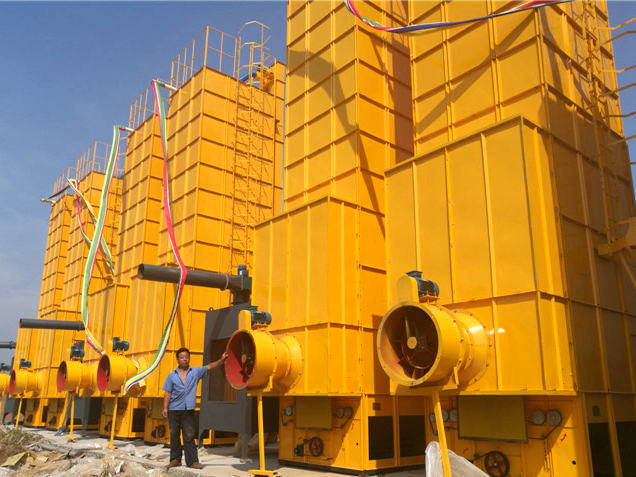 富裕達(dá)機(jī)械在齊齊哈爾建立的組合式烘干機(jī)現(xiàn)場(chǎng)